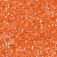 Miyuki delica Beads 11/0 - Transparent orange luster DB-1887